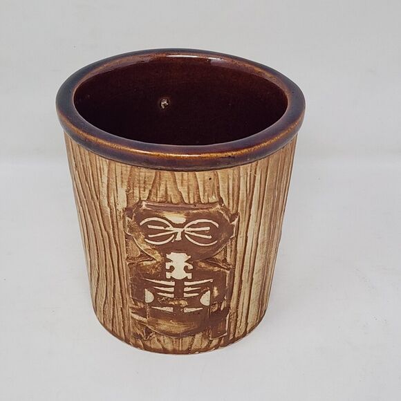 Tiki Mug Bar Cup Vase Harveys Lake Tahoe Ceramic Hawaiian Classic Art - Picture 5 of 7